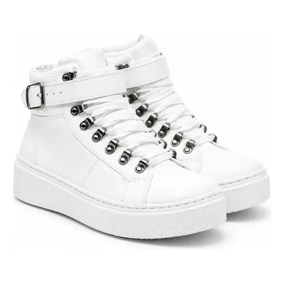 Tenis Casual Feminino Cano Alto Confortavel 1170
