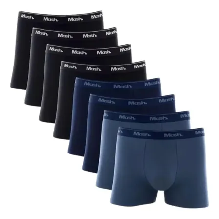 Kit 8 Cuecas Boxer Mash Cores Sortidas Cotton