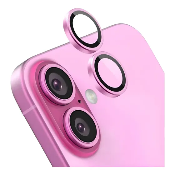 Película Câmera Metal Para iPhone 16 / 16 Plus