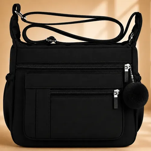 Bolsa Feminina Grande De Ombro Impermeável Nylon Casual