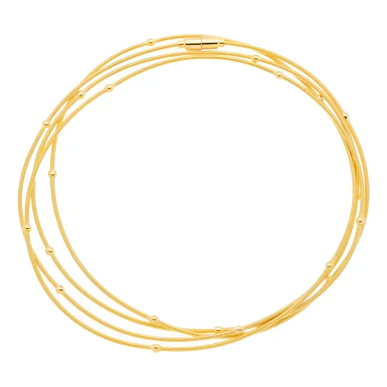Pulseira Corda De Violão Esferas Fecho Imã