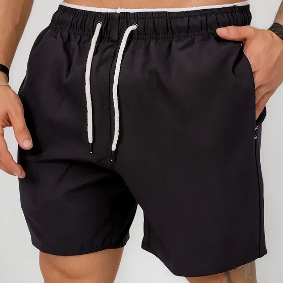 Short Tactel Básico Com Elastano Academia Praia Treino Liso