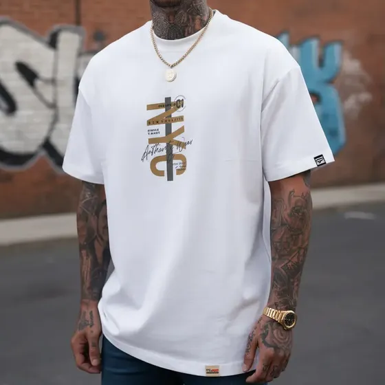 Camiseta Masculina Oversized Camisa Nyc Wear Over