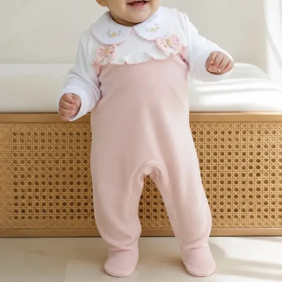 Macacão Plush Bebe Menina Ana Inverno