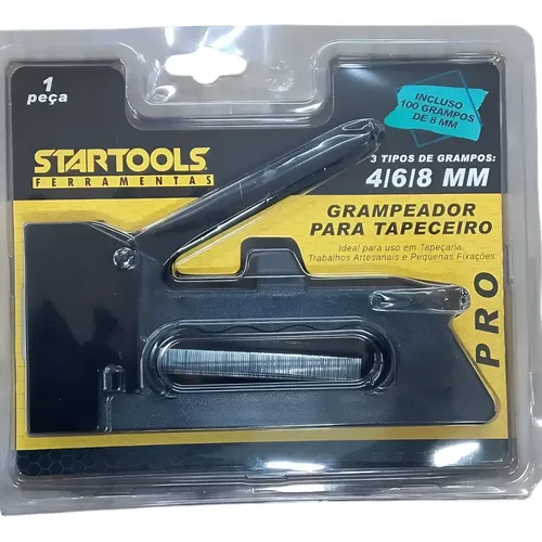 Grampeador Tapeceiro 100 Grampos 8mm Startools