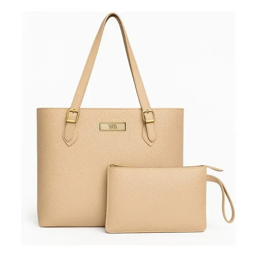 Kit Bolsa Feminina Sacola Grande Espaçosa+necesser Promoção