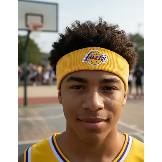 Faixa Testeira Los Angeles Lakers Faixa Cabelo