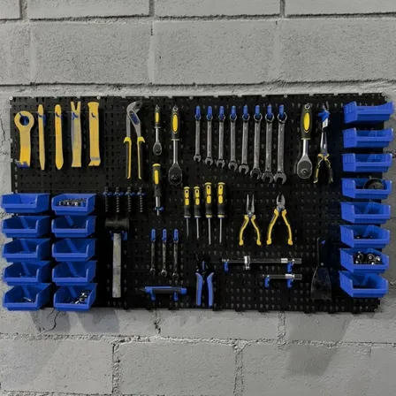 Painel Ferramentas Organizador Perfurado 118x52 + Brindes
