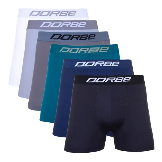 Kit 6 Boxer Tamanhos Especiais Grandes Dorbe Microfibra.