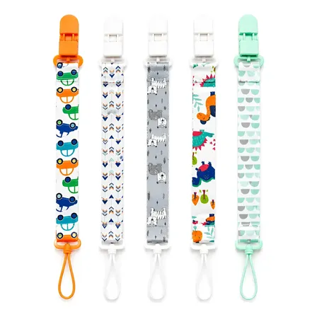 Kit 5 Prendedor Chupeta Menino E Menina Estampas Sortidas