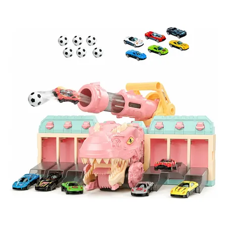 Brinquedo Caminhão Dinossauro Que Engole Carros Con Lançado