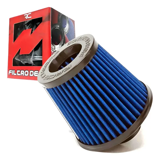 Filtro Esportivo De Ar Race Chrome Duplo Fluxo Performance
