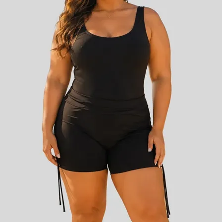 Maiô Plus Size Modelador Com Short Suquini Moda Praia
