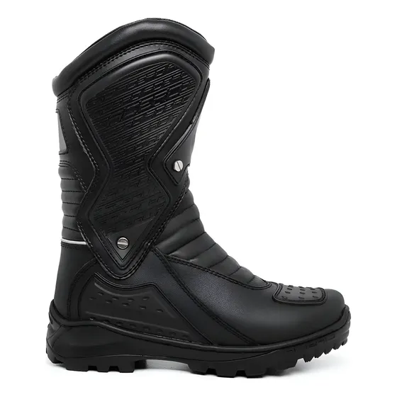 Bota Motociclista Acero Coturno Cano Alto Couro Speed Moto