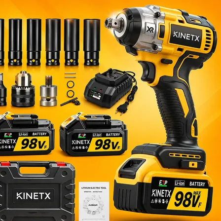Chave De Impacto 880nm Brushless Com Maleta E Soquetes