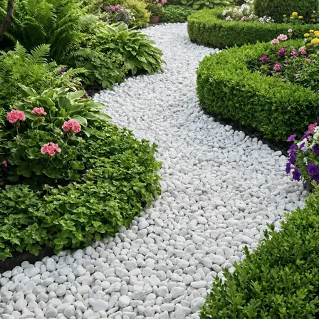 20kg N3 Pedras Ornamentais Dolomita Branca Para Vasos Jardim