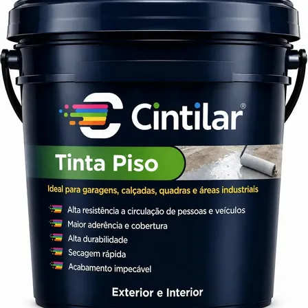 Tinta Acrílica Para Piso 18kg Cintilar Antimofo Sem Cheiro