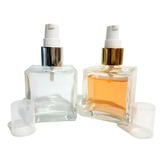 Kit 10 Vidros Mini Cubo 50 Ml Com Válvula Para Sabonete Luxo