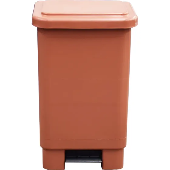 Lixeira Plastica Cores 50 Litros Com Pedal Marfimetal