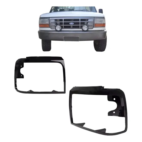 Aro Do Farol Cinza/preto F1000 / F4000 1996 A 1998 -ld Ou Le