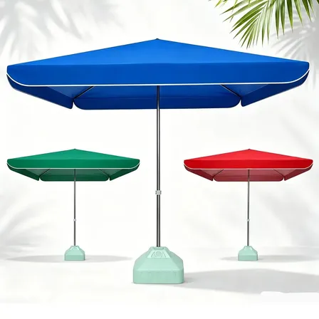 Guarda Sol Gigante Quadrado 2.2*1.8m Praia Piscina Ombrelone