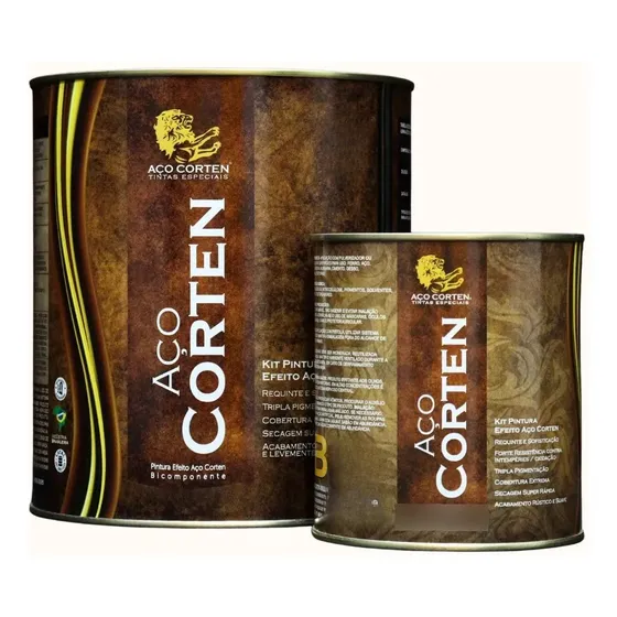 Tinta Efeito Aço Corten - Kit 4,5l