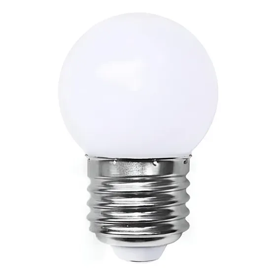 Lâmpada Led Bolinha 3w E27 Branco Quente Abajur 2 Lâmpadas