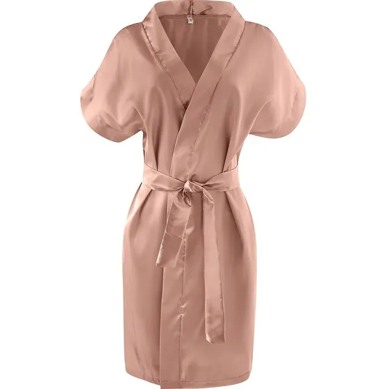 Robe Noiva Roupão Cetim Madrinha Debutante Robi Liso