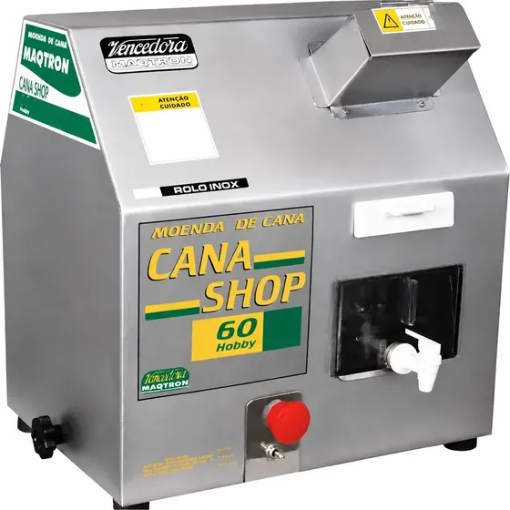 Moenda Engenho Elétrico Para Cana Inox Cana-shop 60 Maqtron