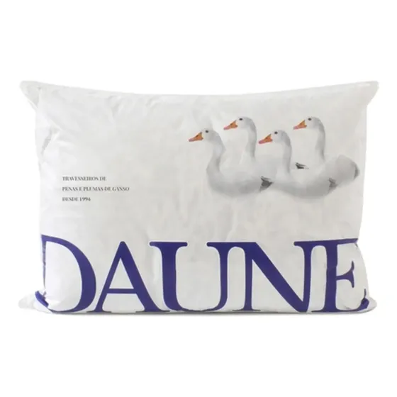 Daune 100% Penas de ganso travesseiro tradicional 70cm 50cm cor branco