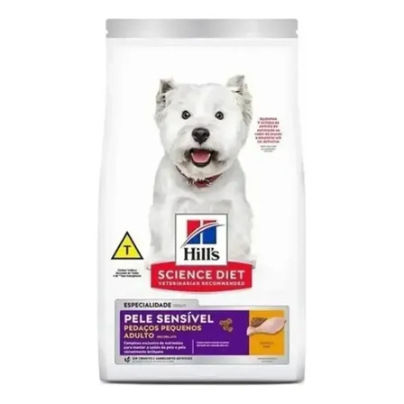 Alimento Hill's Science Diet Pele Sensível Pele Sensível para cão adulto de raza pequena sabor frango