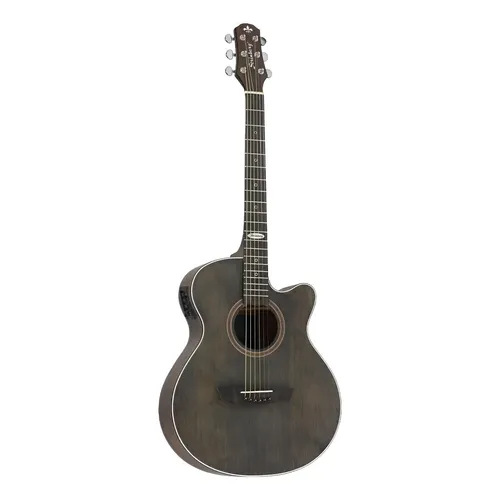 Violão eletroacústico Strinberg SA200C Black cordas aço fosco cutaway