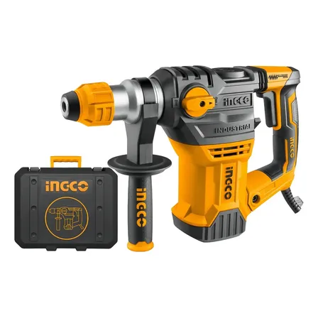 Martelete eletropneumático Ingco Industrial RH150028 amarelo frequência de 60Hz com 1.5kW de potência