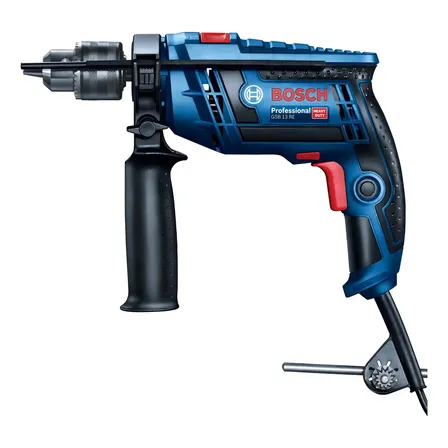 Furadeira De Impacto 1/2 13mm Gsb 13 Re 750w Bosch Azul 127v 50 Hz/60 Hz