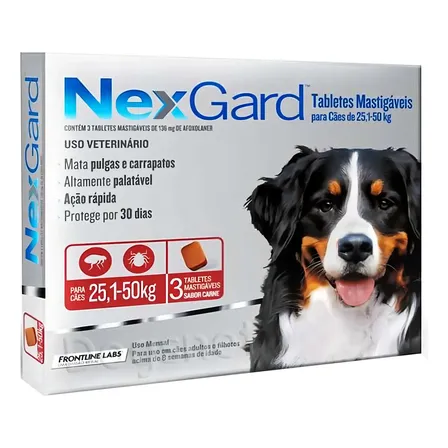 NexGard Cachorro 25 kg à 50 kg 3 Comprimidos