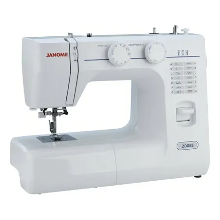 Máquina de Costura Janome 2008S Completa cor Branco