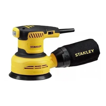 Lixadeira Roto-orbital Profissional Stanley 300w 127mm 12000opm Ss30-b2 220v Amarelo 60 Hz