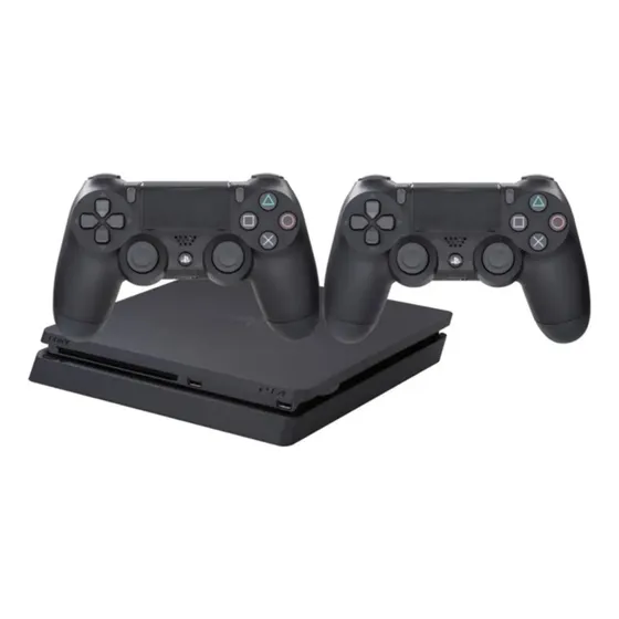Sony PlayStation 4 Slim 1TB DualShock 4, 2 Controller cor preto onyx