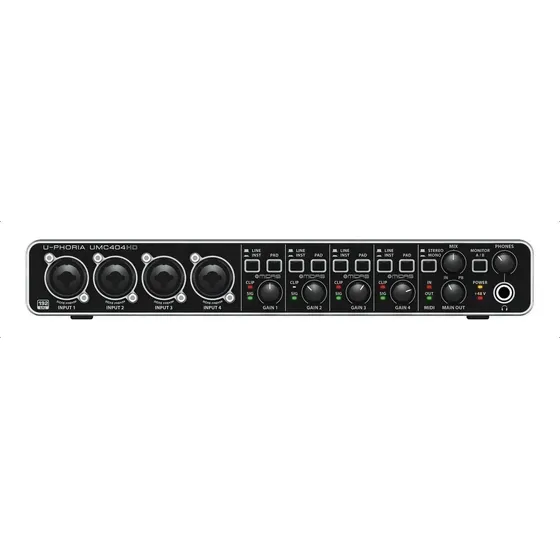 Interface de áudio Behringer U-Phoria UMC404HD 2ª geração