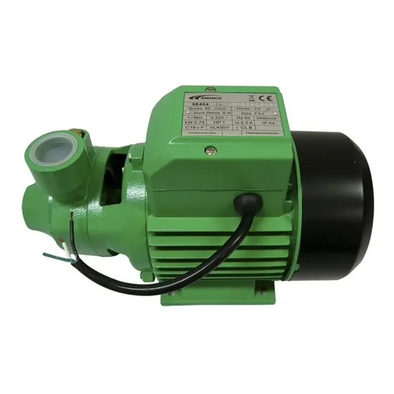 Bomba Periférica Amanco XKM80 1HP Verde Ferro Fundido