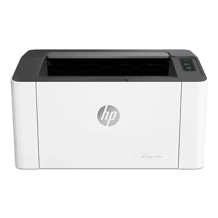 Impressora HP Laser 107w Monocromática Porta USB 2.0 de alta velocidade, 802.11 b/g sem fio - 110 a 127 VCA