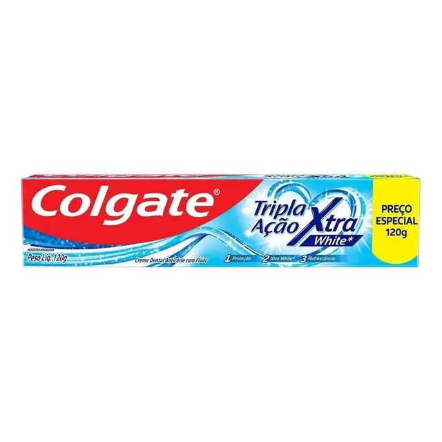 Creme Dental Tripla Ação Xtra White 120g Colgate
