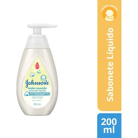 Sabonete Líquido Johnson's Baby Recém Nascido, 200ml