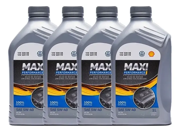 Kit C/ 4 Lt Óleomotor 508 Maxi Performance 5w40 Original Vw