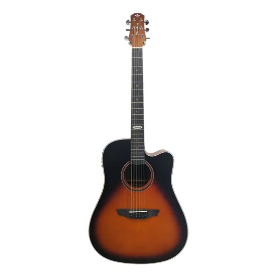 Violão Eletroacústico Strinberg Black Series SD200C Folk, para Destros, Honeyburst Satin