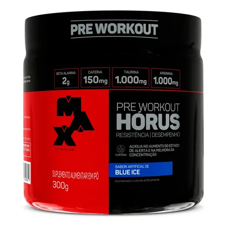 pré treino Horus Max Titanium Sabor Blue Ice 300g