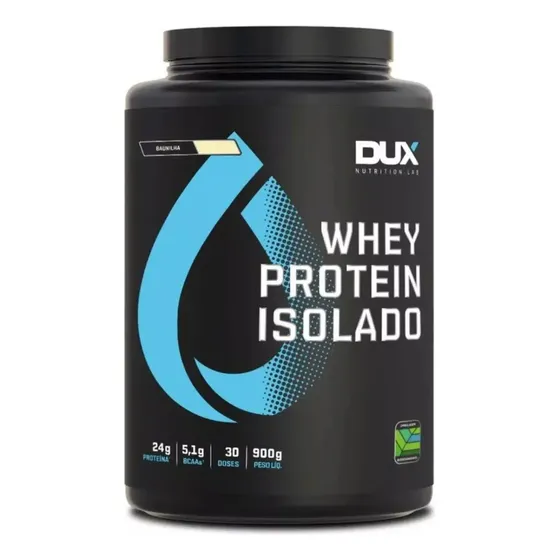 Proteína Dux Nutrition Whey Protein Isolado em pó sabor Baunilha x 900g