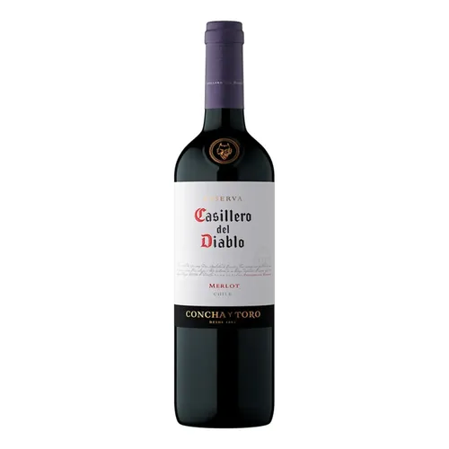 Vinho Chileno Tinto Seco Reserva Casillero Del Diablo Merlot 750ml