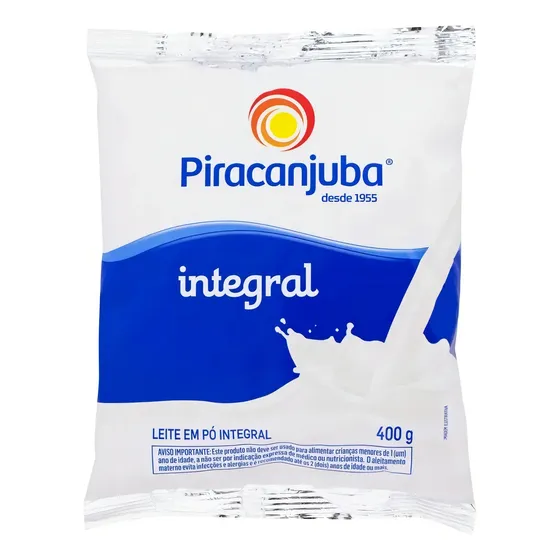 Leite Pó Integral Piracanjuba Pacote 400g
