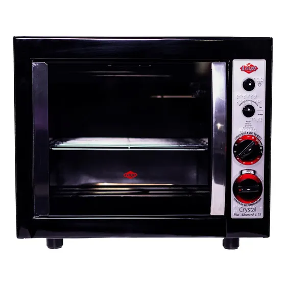 Forno De Bancada Elétrico Crystal Plus Advanced Black - Layr 46l 127v 1750w Preto
